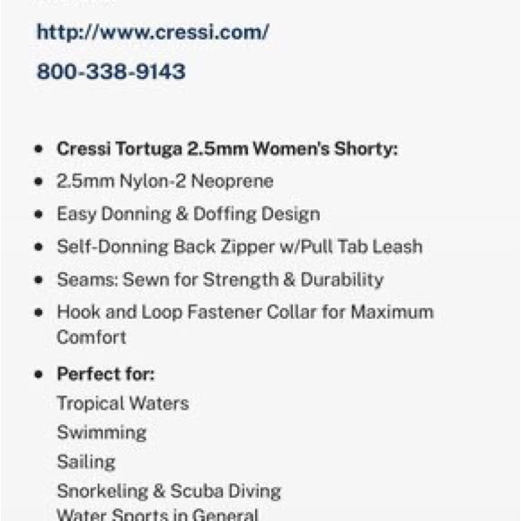 Cressi Tortuga Wet Suit size M - Picture 4 of 5